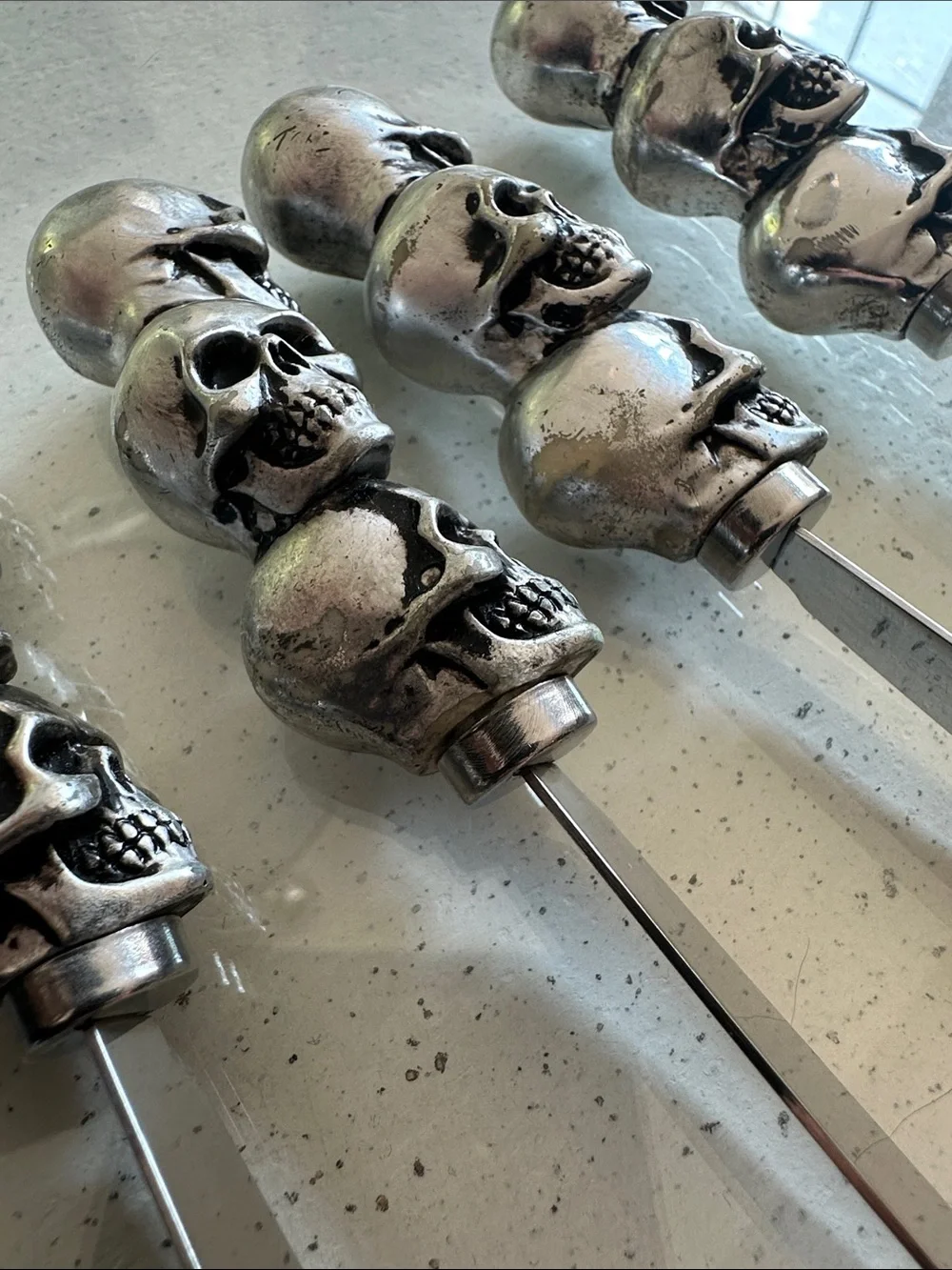 Boston Warehouse Skull Cheese Spreaders - Set of 4